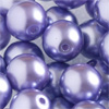 1 Dose (~40 Stk.) Titanium Glaswachsperlen rund 6mm Violett